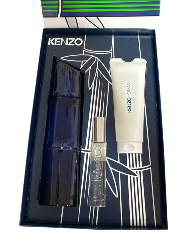 Kenzo Homme EDT Intense, reusable travel spray & Shower gel Set